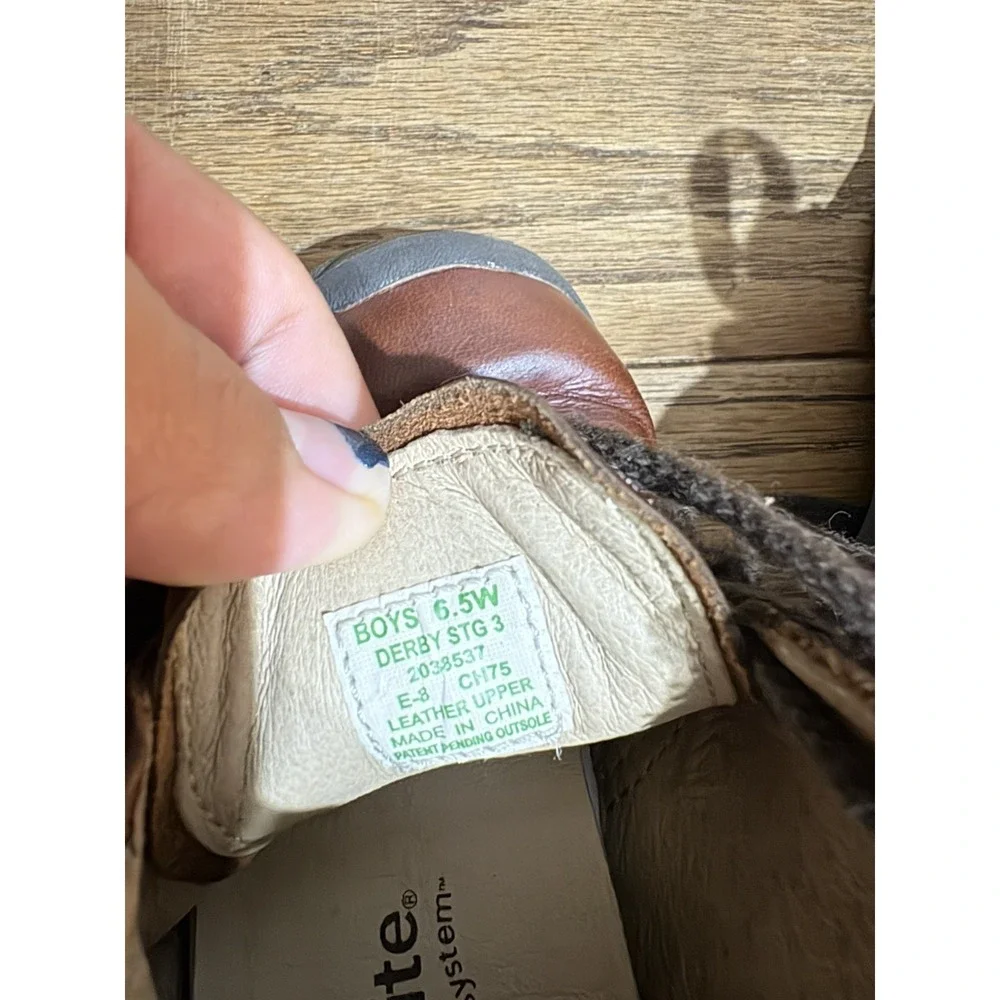 Stride Rite Srt Elliot Boys Shoes Brown Leather Size Kids Toddler 6.5W